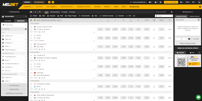 Aplicativo sportsbet.io